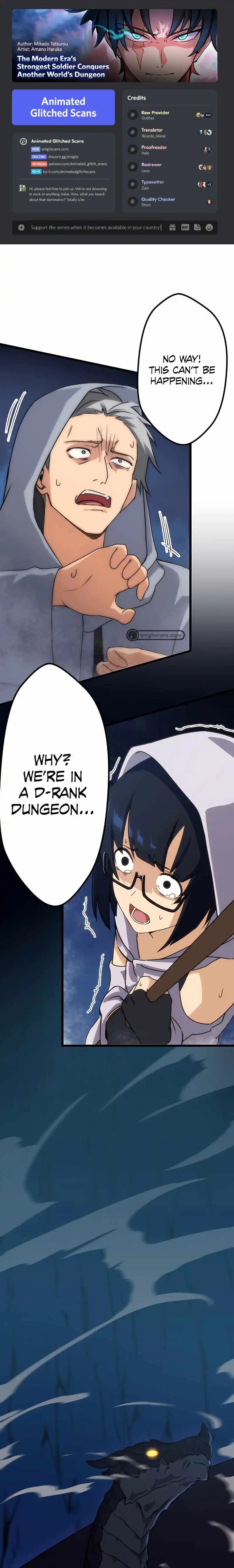 The modern era's strongest soldier conquers another world's dungeon Chapter 3 1